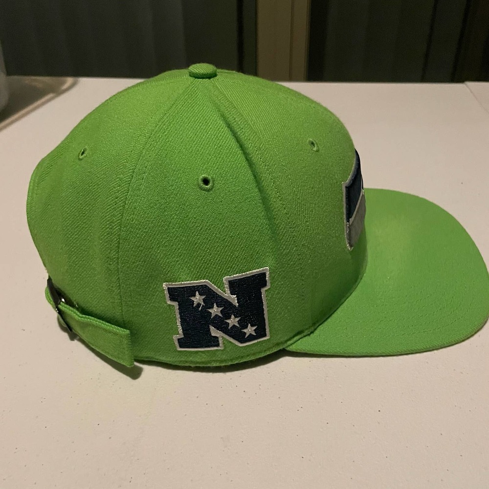 Seattle Seahawks NFL x '47‎ Brand Flat Bill Adjustable Strapback Hat Adult OSFA - Picture 5 of 9